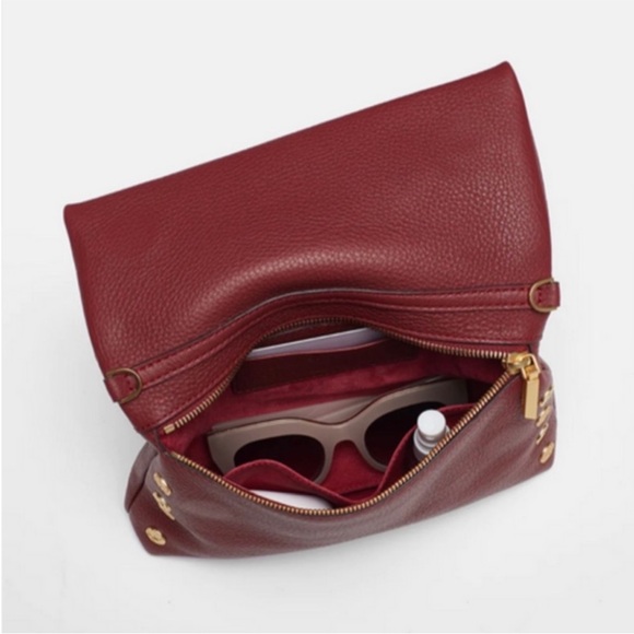 Hammitt Burgundy Crossbody Bag with Gold Accents - Picture 6 of 10